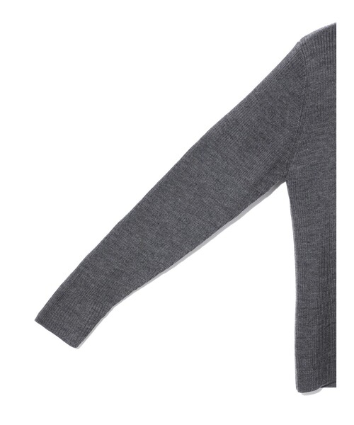 カーディガン MIDIUMISOLID for Ladies リブポロカラーカーディガン レディース MIDIUMISOLID for Ladies リブポロカラーカーディガン