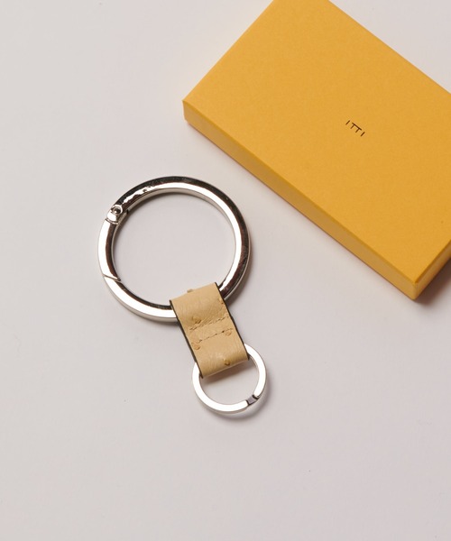 ITTI キーリング　CROCO_NATURAL CRISTY RING RING / CROCO｜高級クロコダイルレザー使用 本革