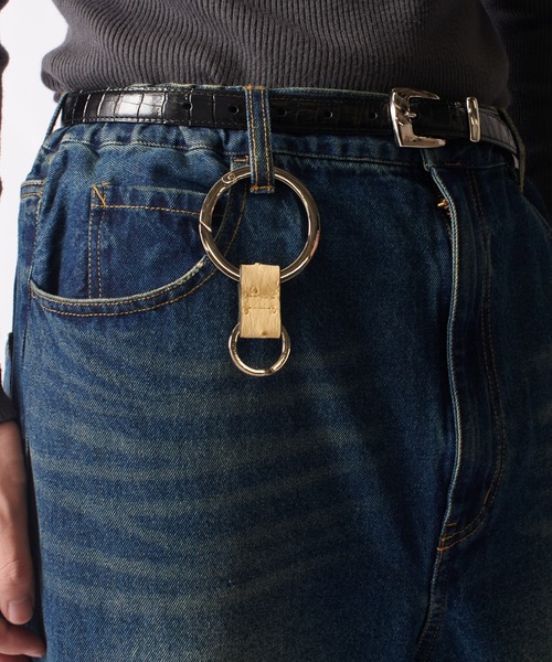 ITTI（イッチ）の「ITTI CRISTY RING RING / OSTRICH（キーケース/キーアクセサリー・メンズ・ブラック/サンドベージュ・FREE）」の5枚目の写真