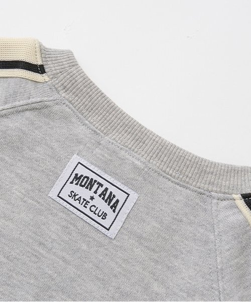 b・ROOM（ビールーム）の「ラインラグランスウェット（スウェット・キッズ・バイオレット/レモンイエロー/トップグレー/ターコイズブルー/オートミール/ブラック・100cm/120cm/150cm/110cm/140cm/130cm）」の12枚目の写真