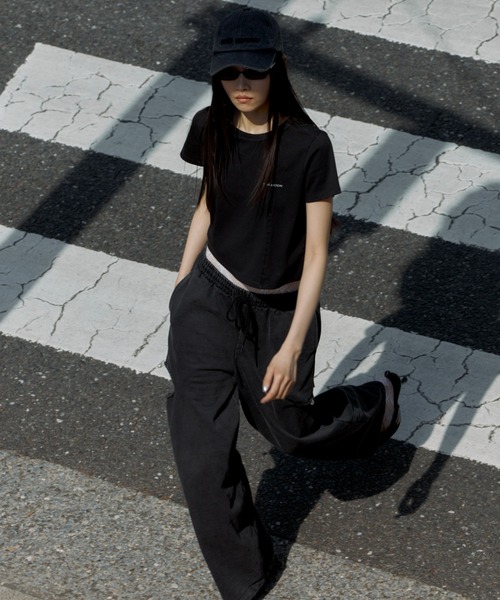 SLIT SWEAT PANTS with PEARL/スリットスウェットパンツウィズパール