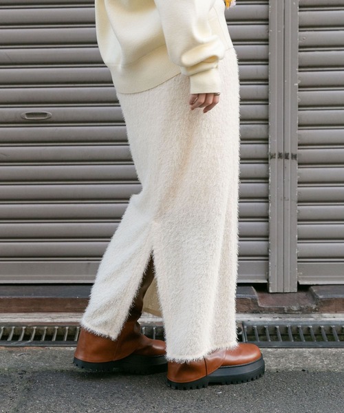 【セール】ラメフェザースカート（スカート）｜KBF（ケイビーエフ）