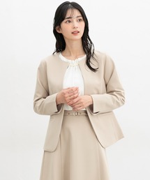 Honeys（ハニーズ）の「【ストレッチ・ウォッシャブル・イージーケア】セレモニー対応ノーカラージャケット（ノーカラージャケット・レディース）」