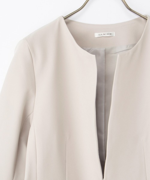 ストレッチ・ウォッシャブル・イージーケア】セレモニー対応ノーカラー