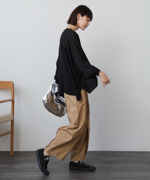 Bou Jeloud（ブージュルード）の「ＵＶ冷感さらさら長袖BOXカーディガン（カーディガン/ボレロ・レディース・パープル/ブラック/グレー系その他/オレンジ・FREE）」の13枚目の写真