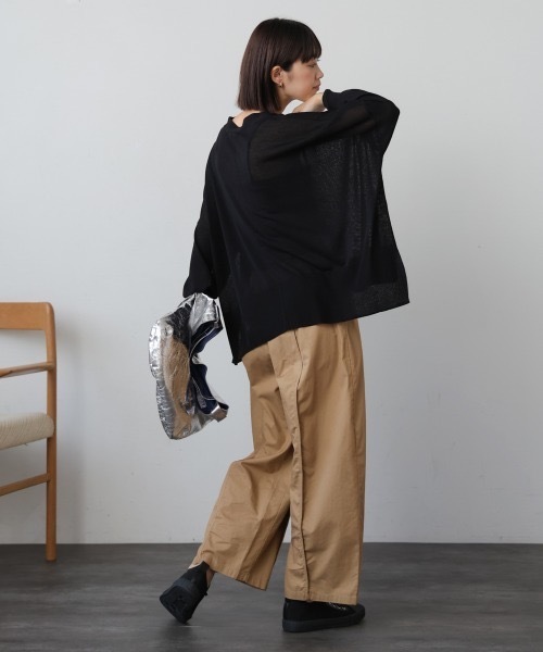 Bou Jeloud（ブージュルード）の「ＵＶ冷感さらさら長袖BOXカーディガン（カーディガン/ボレロ・レディース・パープル/ブラック/グレー系その他/オレンジ・FREE）」の16枚目の写真