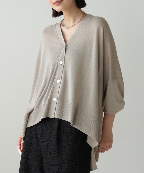 Bou Jeloud（ブージュルード）の「ＵＶ冷感さらさら長袖BOXカーディガン（カーディガン/ボレロ・レディース・パープル/ブラック/グレー系その他/オレンジ・FREE）」の17枚目の写真