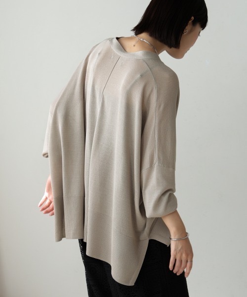 Bou Jeloud（ブージュルード）の「ＵＶ冷感さらさら長袖BOXカーディガン（カーディガン/ボレロ・レディース・パープル/ブラック/グレー系その他/オレンジ・FREE）」の22枚目の写真