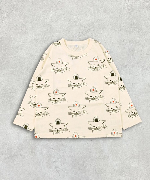 MARKEY'S（マーキーズ）の「ソウガラ長袖Tシャツ（Tシャツ/カットソー・キッズ・ベージュ/ブラック/ネイビー/グリーン/アイボリー/ライトブルー/ピンク/イエロー/チャコール/グレー・70/80/90/95/100/110/120/130/140/150）」の3枚目の写真