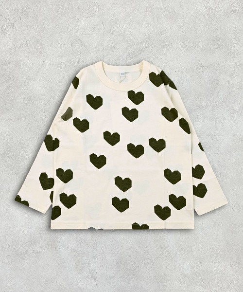 MARKEY'S（マーキーズ）の「ソウガラ長袖Tシャツ（Tシャツ/カットソー・キッズ・ベージュ/ブラック/ネイビー/グリーン/アイボリー/ライトブルー/ピンク/イエロー/チャコール/グレー・70/80/90/95/100/110/120/130/140/150）」の4枚目の写真