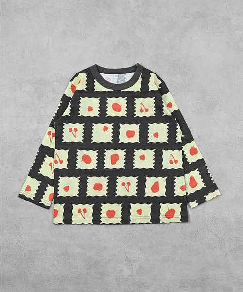 MARKEY'S（マーキーズ）の「ソウガラ長袖Tシャツ（Tシャツ/カットソー・キッズ・ベージュ/ブラック/ネイビー/グリーン/アイボリー/ライトブルー/ピンク/イエロー/チャコール/グレー・70/80/90/95/100/110/120/130/140/150）」の17枚目の写真