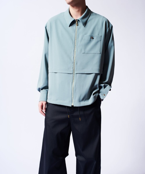 CULLNI　SHIRTS BLOUSONシャツブルゾンジャケット YOKE(ヨーク) FRONT ZIP SHIRT BLOUSONフロントジップシャツ
