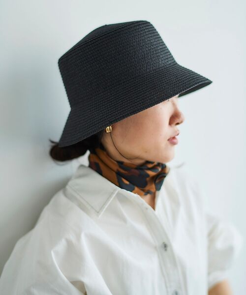 le.coeur blanc（ルクールブラン）の「《WEB限定アイテム》ペーパーバケットハット（ハット・レディース・アイボリー/ベージュ/ブラック・FREE）」の19枚目の写真