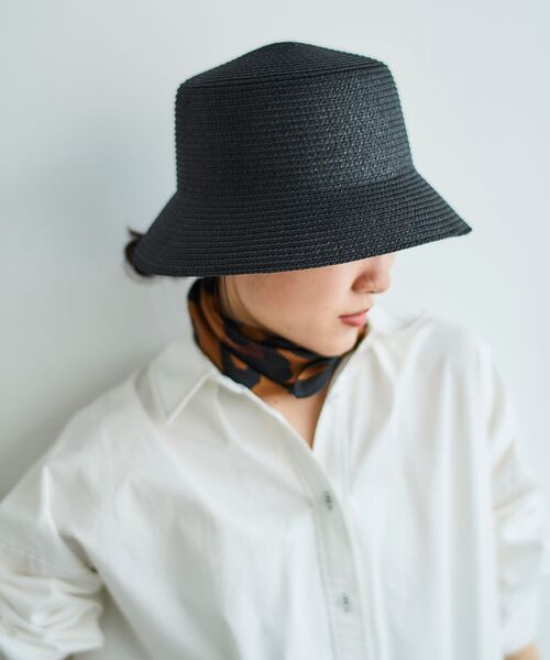 le.coeur blanc（ルクールブラン）の「《WEB限定アイテム》ペーパーバケットハット（ハット・レディース・アイボリー/ベージュ/ブラック・FREE）」の20枚目の写真