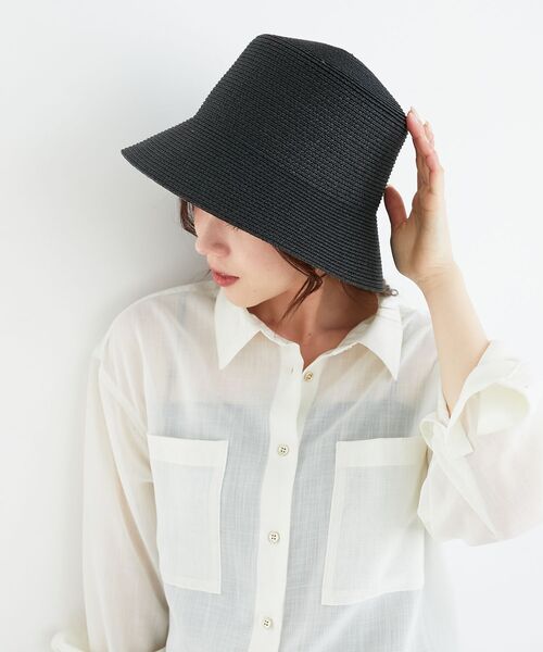 le.coeur blanc（ルクールブラン）の「《WEB限定アイテム》ペーパーバケットハット（ハット・レディース・アイボリー/ベージュ/ブラック・FREE）」の22枚目の写真