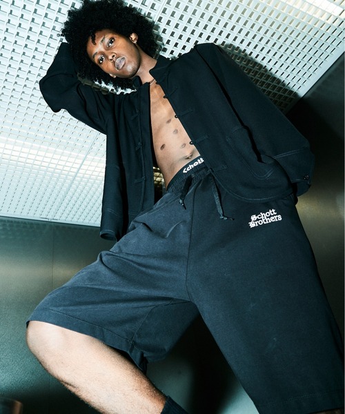 schott(ショット)の「Schott/ショット/B.S. SHORTS/ブラックシープ ルーズショーツ(その他パンツ・メンズ・チャコールグレー/ホワイト・XL/L/M)」の3枚目の写真