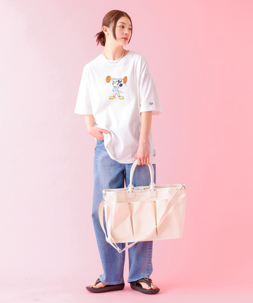 VegieBAG(ベジバッグ)の「【VegieBAG/ベジバッグ】LARGE / キャンバストートバッグ / 大容量(A4収納可能)【WEB限定】(トートバッグ・レディース・ブラック/アイボリー・フリー)」の6枚目の写真