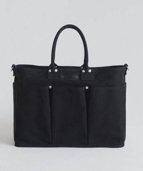 VegieBAG(ベジバッグ)の「【VegieBAG/ベジバッグ】LARGE / キャンバストートバッグ / 大容量(A4収納可能)【WEB限定】(トートバッグ・レディース・ブラック/アイボリー・フリー)」の11枚目の写真