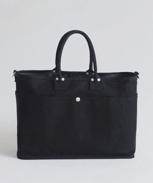 VegieBAG(ベジバッグ)の「【VegieBAG/ベジバッグ】LARGE / キャンバストートバッグ / 大容量(A4収納可能)【WEB限定】(トートバッグ・レディース・ブラック/アイボリー・フリー)」の13枚目の写真