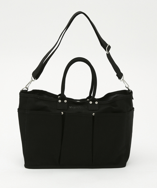 VegieBAG(ベジバッグ)の「【VegieBAG/ベジバッグ】LARGE / キャンバストートバッグ / 大容量(A4収納可能)【WEB限定】(トートバッグ・レディース・ブラック/アイボリー・フリー)」の14枚目の写真