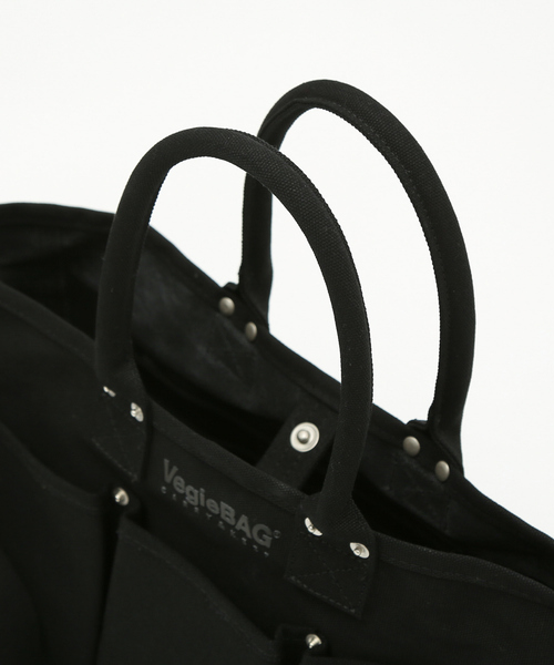 VegieBAG(ベジバッグ)の「【VegieBAG/ベジバッグ】LARGE / キャンバストートバッグ / 大容量(A4収納可能)【WEB限定】(トートバッグ・レディース・ブラック/アイボリー・フリー)」の15枚目の写真