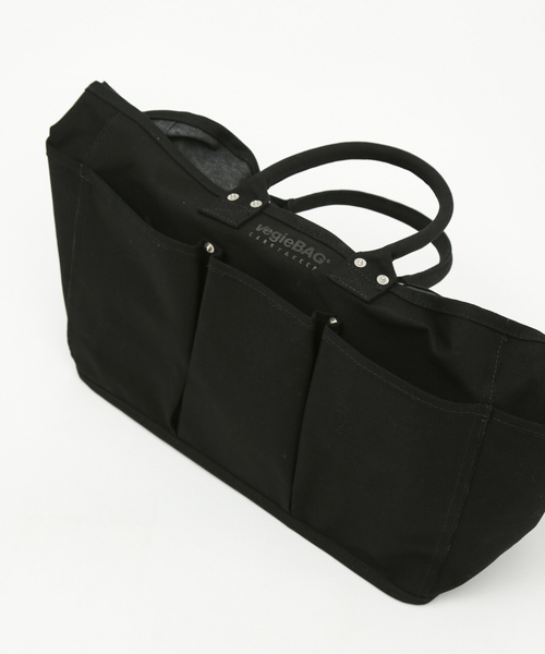 VegieBAG(ベジバッグ)の「【VegieBAG/ベジバッグ】LARGE / キャンバストートバッグ / 大容量(A4収納可能)【WEB限定】(トートバッグ・レディース・ブラック/アイボリー・フリー)」の18枚目の写真