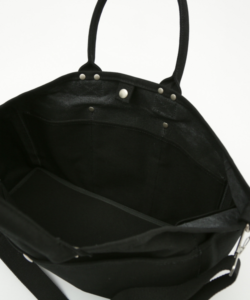 VegieBAG(ベジバッグ)の「【VegieBAG/ベジバッグ】LARGE / キャンバストートバッグ / 大容量(A4収納可能)【WEB限定】(トートバッグ・レディース・ブラック/アイボリー・フリー)」の20枚目の写真