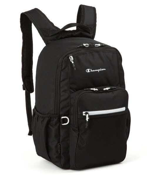 Champion（チャンピオン）の「リュックサック スーシテイ A4サイズ収納 14inch収納 27L 63961（バックパック/リュック・メンズ・ブラック×ホワイト/ベージュ×ブラック/ブラック×パープル/ブラック×グリーン・FREE）」の2枚目の写真