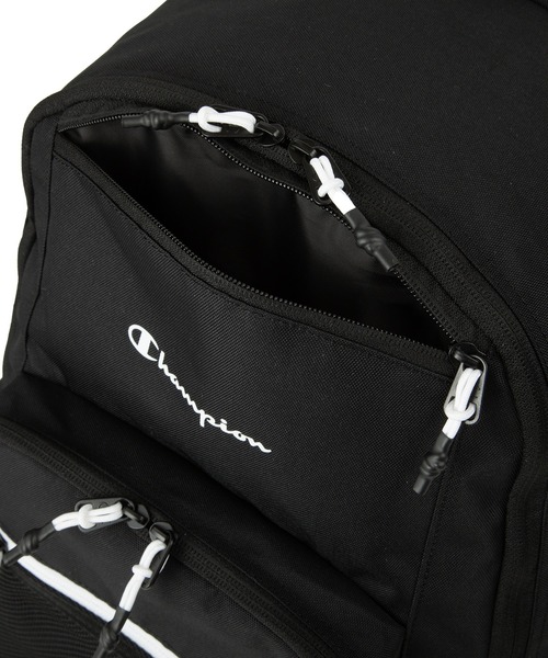 Champion（チャンピオン）の「リュックサック スーシテイ A4サイズ収納 14inch収納 27L 63961（バックパック/リュック・メンズ・ブラック×ホワイト/ベージュ×ブラック/ブラック×パープル/ブラック×グリーン・FREE）」の22枚目の写真
