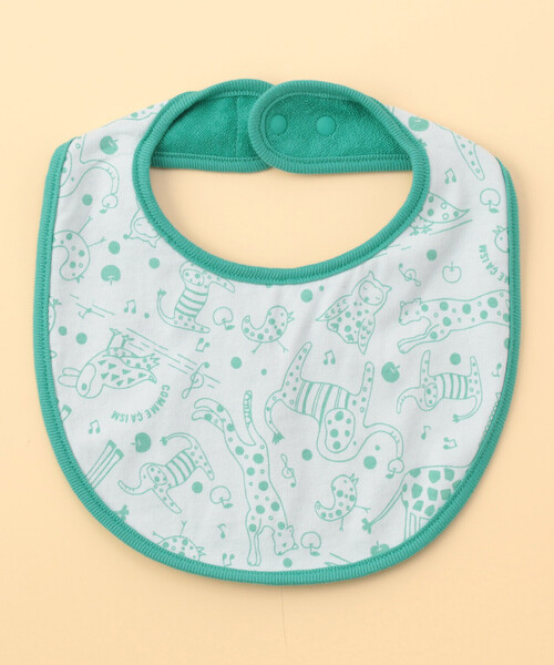 COMME CA ISM（コムサイズム）の「【リバーシブル】動物柄プリント スタイ（その他ベビー用品・キッズ・ピンク/ミント/ベージュ/ネイビー・FREE）」の12枚目の写真