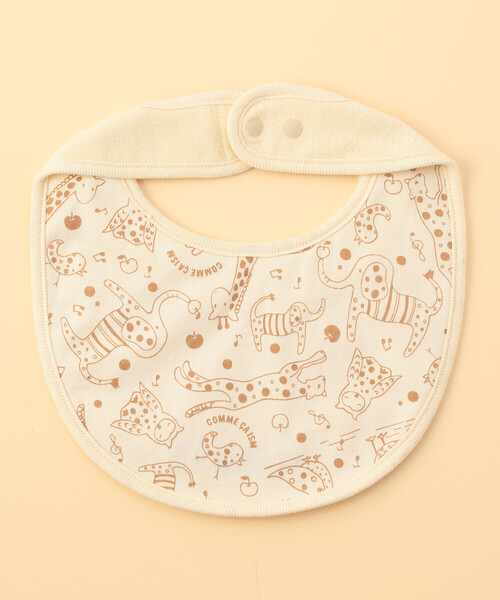 COMME CA ISM（コムサイズム）の「【リバーシブル】動物柄プリント スタイ（その他ベビー用品・キッズ・ピンク/ミント/ベージュ/ネイビー・FREE）」の13枚目の写真