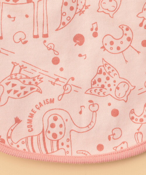 COMME CA ISM（コムサイズム）の「【リバーシブル】動物柄プリント スタイ（その他ベビー用品・キッズ・ピンク/ミント/ベージュ/ネイビー・FREE）」の8枚目の写真