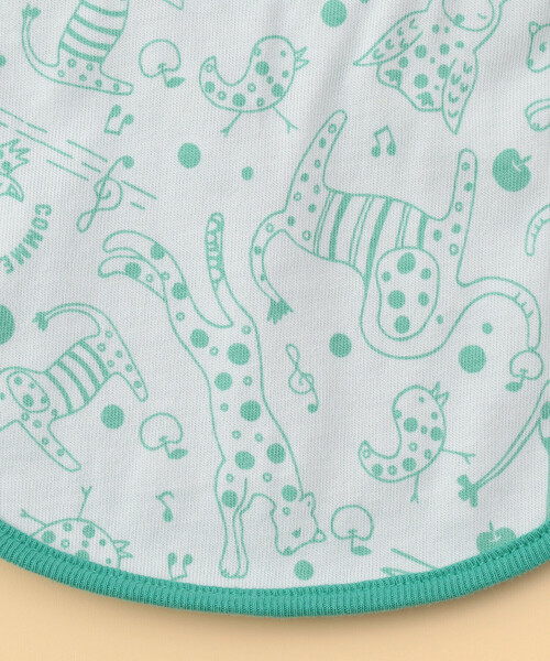 COMME CA ISM（コムサイズム）の「【リバーシブル】動物柄プリント スタイ（その他ベビー用品・キッズ・ピンク/ミント/ベージュ/ネイビー・FREE）」の11枚目の写真