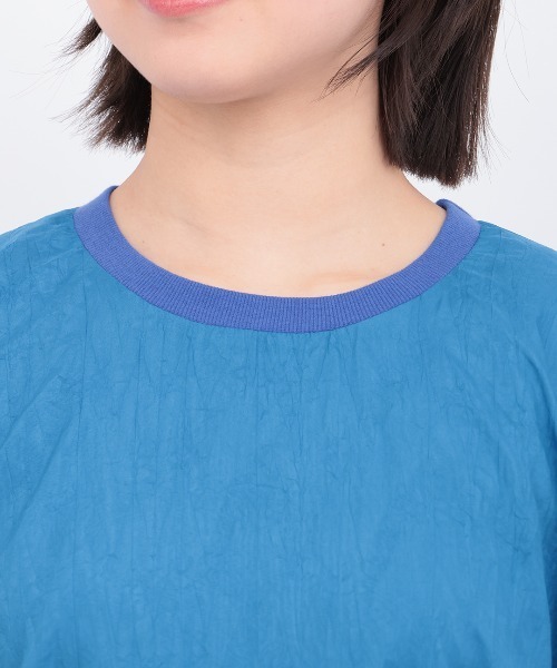 チチカカ（チチカカ）の「楊柳裾ドロストブラウス（シャツ/ブラウス・レディース・ブルー/ベージュ/マスタード・FREE）」の13枚目の写真