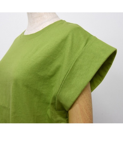 aquagarage（アクアガレージ）の「フレンチスリーブカットソー Tシャツ（Tシャツ/カットソー・レディース・ホワイト/チャコール/ブラック・M/L）」の11枚目の写真