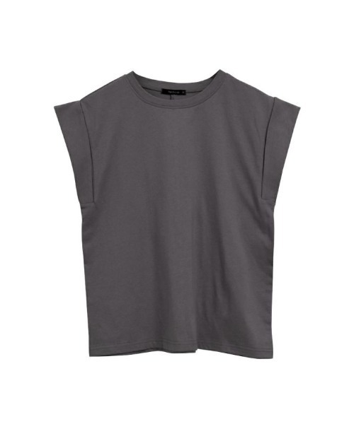 aquagarage（アクアガレージ）の「フレンチスリーブカットソー Tシャツ（Tシャツ/カットソー・レディース・ホワイト/チャコール/ブラック・M/L）」の21枚目の写真