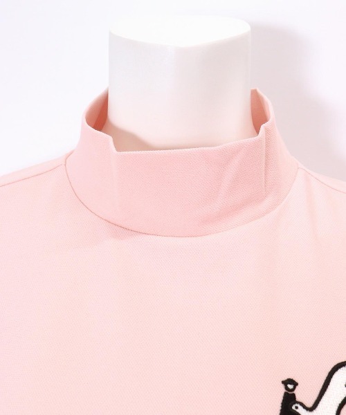 Picone CLUB(ピッコーネクラブ)の「UV冷感ハイネック刺繍プルオーバー(Tシャツ/カットソー・レディース・ベージュ/ホワイト/ピンク/ネイビー・S/L/M)」の16枚目の写真