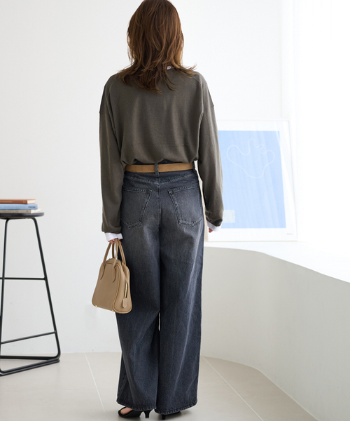 JOURNAL STANDARD relume（ジャーナルスタンダード　レリューム）の「《追加/2枚セット》3WAYレイヤードニットプルオーバー（ニット/セーター・レディース・カーキ/グレー・FREE）」の21枚目の写真