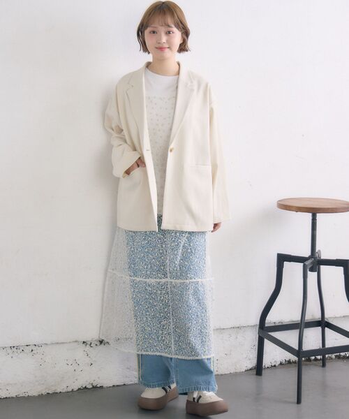 RETRO GIRL(レトロガール)の「キラキラ刺繍キャミOP(ワンピース・レディース・ブラック/オフホワイト・FREE)」の8枚目の写真