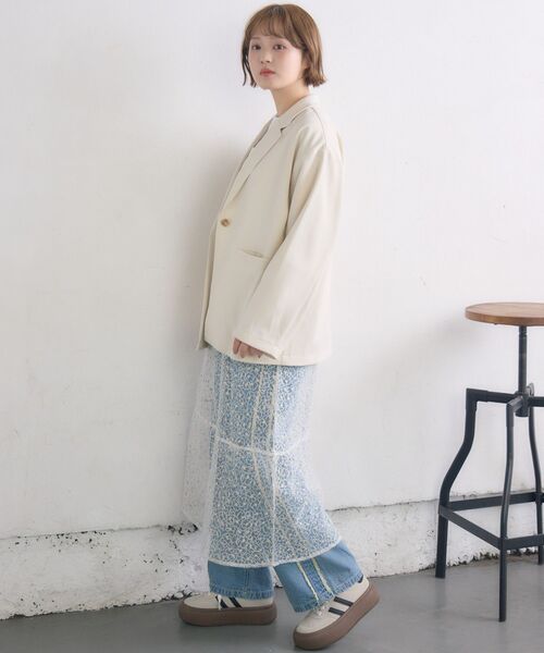 RETRO GIRL(レトロガール)の「キラキラ刺繍キャミOP(ワンピース・レディース・ブラック/オフホワイト・FREE)」の10枚目の写真