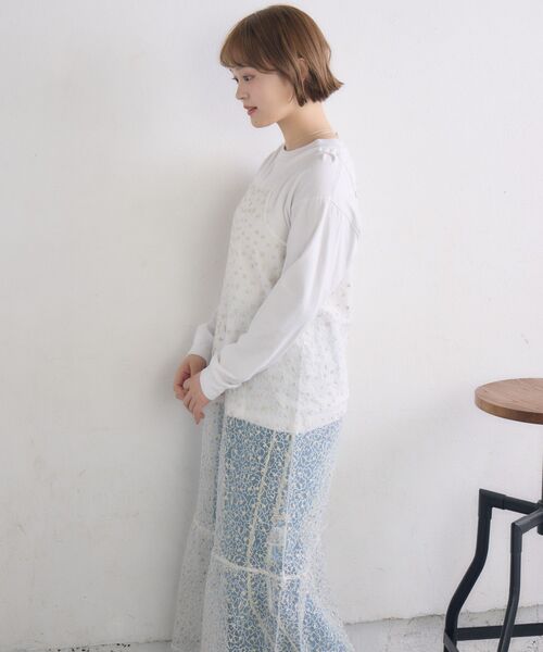 RETRO GIRL(レトロガール)の「キラキラ刺繍キャミOP(ワンピース・レディース・ブラック/オフホワイト・FREE)」の14枚目の写真