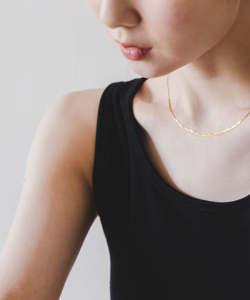 Noble(ノーブル)の「カップ付きコンフォートリブタンク(タンクトップ・レディース・ホワイト/ブラック/ブラウン・FREE)」の15枚目の写真