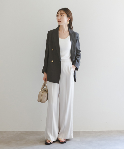 Noble(ノーブル)の「カップ付きコンフォートリブタンク(タンクトップ・レディース・ホワイト/ブラック/ブラウン・FREE)」の8枚目の写真