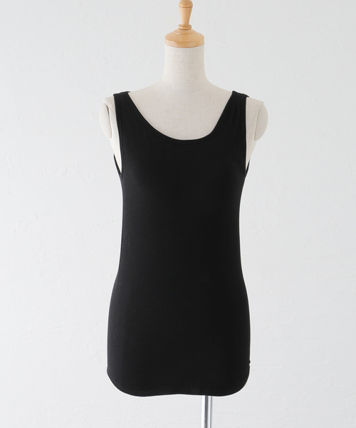 Noble(ノーブル)の「カップ付きコンフォートリブタンク(タンクトップ・レディース・ホワイト/ブラック/ブラウン・FREE)」の12枚目の写真