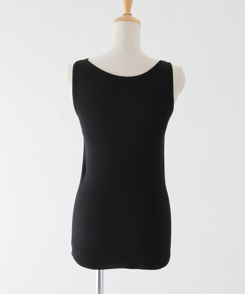 Noble(ノーブル)の「カップ付きコンフォートリブタンク(タンクトップ・レディース・ホワイト/ブラック/ブラウン・FREE)」の16枚目の写真