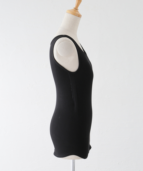 Noble(ノーブル)の「カップ付きコンフォートリブタンク(タンクトップ・レディース・ホワイト/ブラック/ブラウン・FREE)」の14枚目の写真