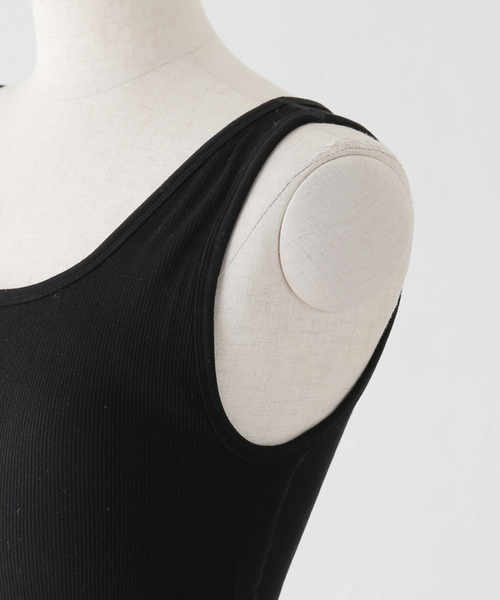 Noble(ノーブル)の「カップ付きコンフォートリブタンク(タンクトップ・レディース・ホワイト/ブラック/ブラウン・FREE)」の17枚目の写真