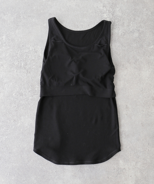 Noble(ノーブル)の「カップ付きコンフォートリブタンク(タンクトップ・レディース・ホワイト/ブラック/ブラウン・FREE)」の19枚目の写真