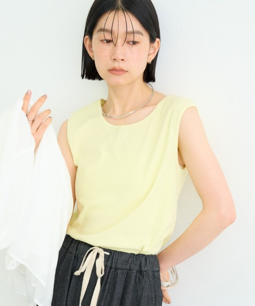 CIAOPANIC TYPY(チャオパニックティピー)の「【∴累計13万枚/21色/抗菌防臭】前後2WAY配色タンクトップ(タンクトップ・レディース・イエロー/ピンク/オリーブ/オレンジ/サックスブルー/グレー系その他/キャメル/ホワイト/チャコールグレー/ブラック/グリーン/ブルー/ブラウン/レッド/ローズ/ブルー系その他/ベージュ/ブラウン系その他2/ブルー系その他2/オレンジ系その他/レッド系その他/ネイビー/イエロー系その他・ONE SIZE)」の18枚目の写真