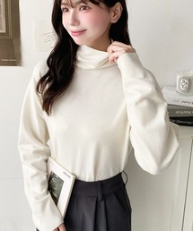 選べるネックデザイン。アンチピリング+自宅で洗えるウォッシャブル加工。ホールガーメントニットプルオーバー